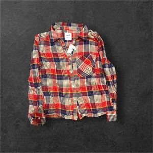Aerie  Women’s Red and Blue Plaid Flannel